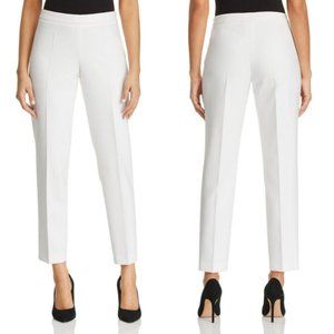 Hugo Boss White Ivory Straight Leg Tiluna Pants 10